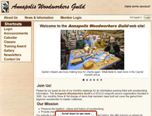 Tablet Screenshot of annapoliswoodworkers.org